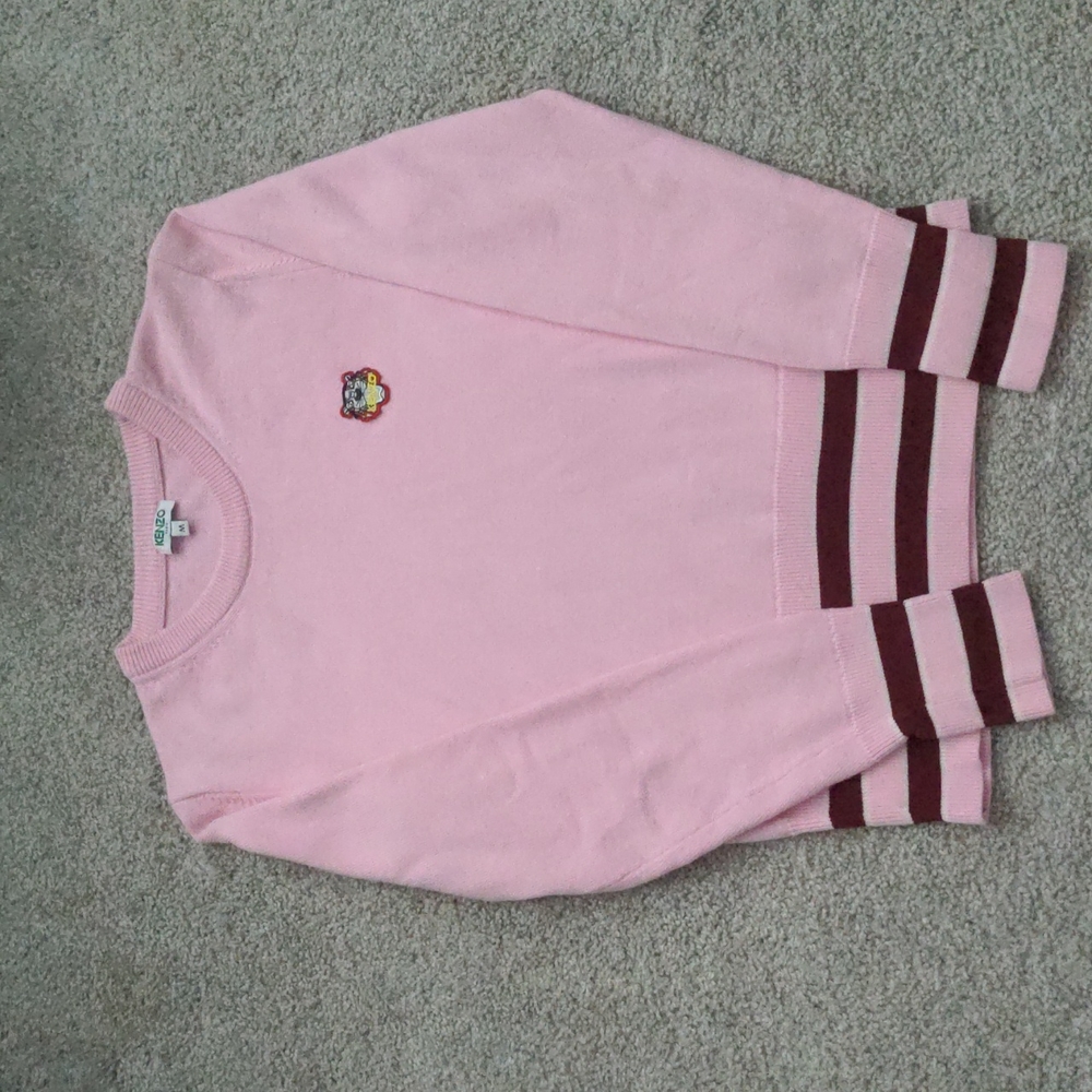 EUC Kenzo Tiger Sweater Sweatshirt Light Pink - M